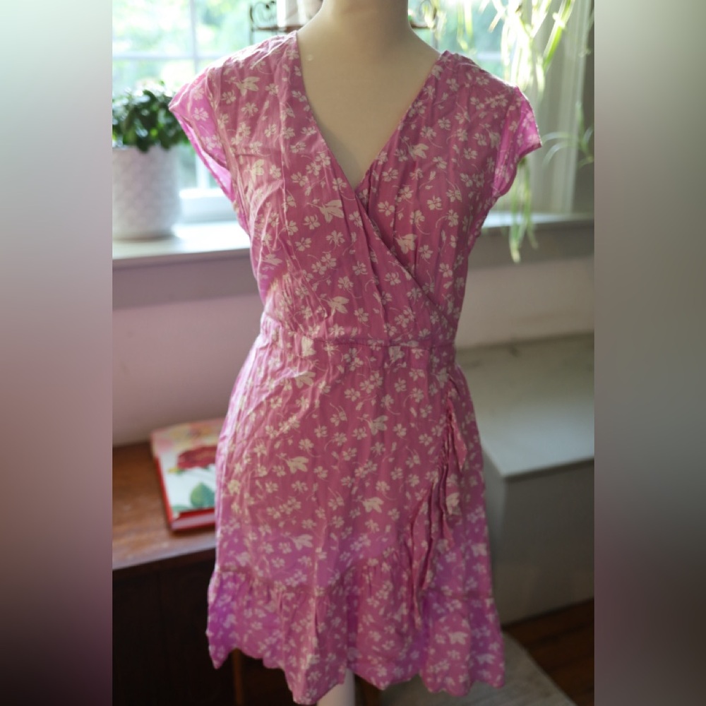 J. Crew Pink Floral Dress